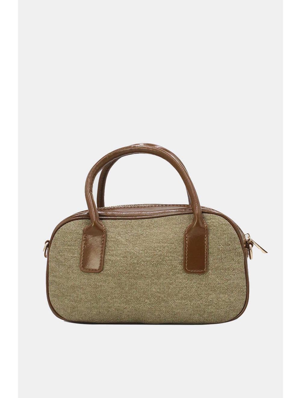 Petit Sac à Main Effet Tissu 25P-6201-Vert — vue 3