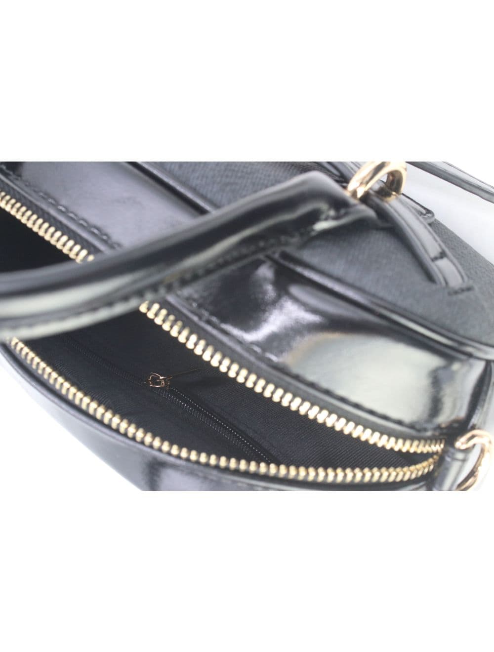 Petit Sac à Main Effet Tissu 25P-6201-Noir