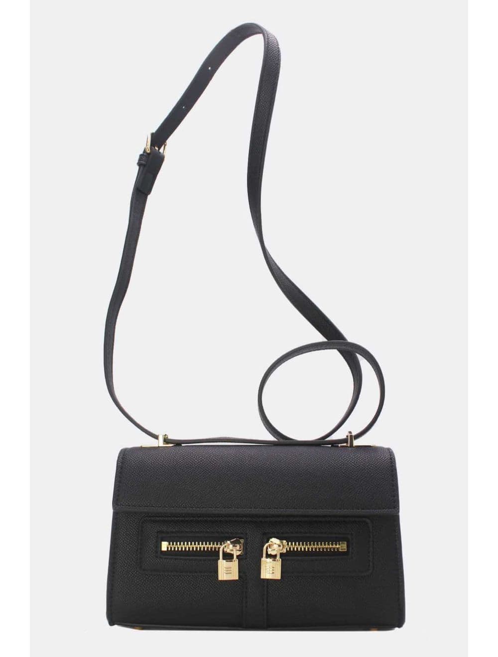 Petit Sac à Main Orné Lock 24P-5953-Noir — vue 5