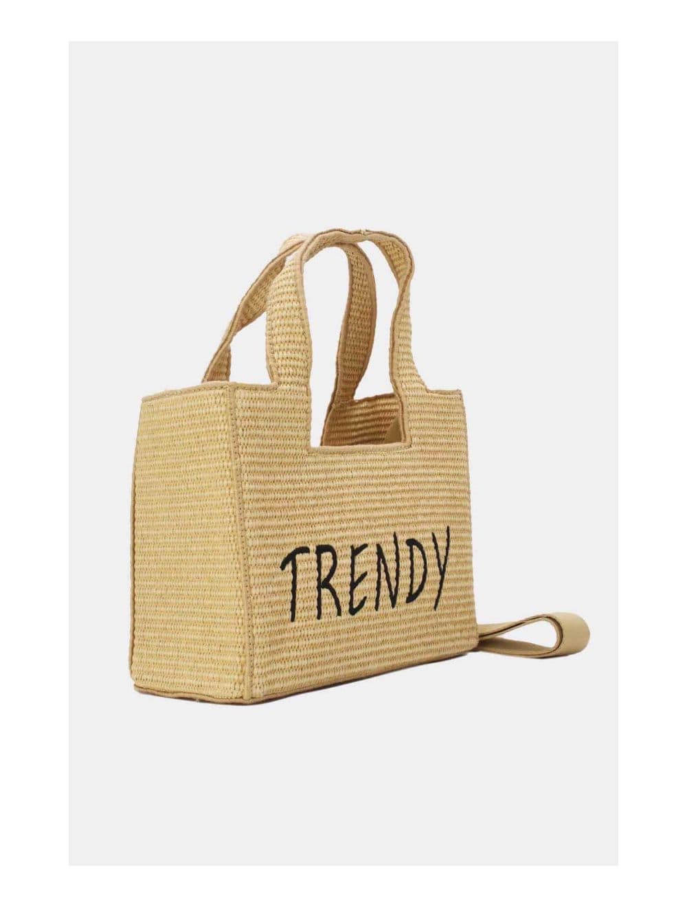 Petit Sac à Main En Paille Minimaliste 24P-6082-Khaki/KH — vue 3