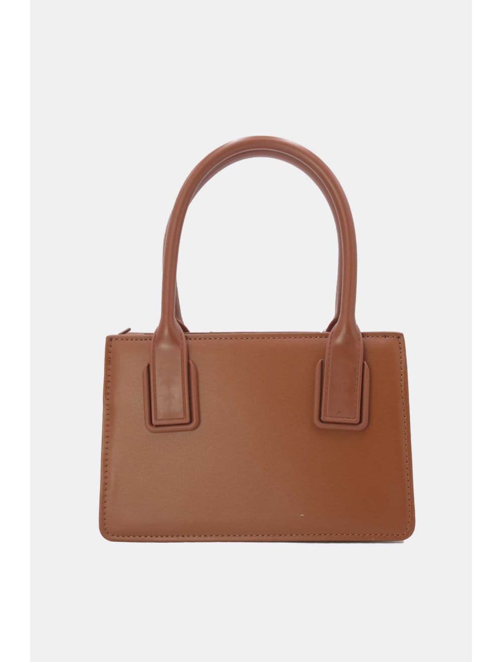 Petit Sac à Main Effet Paille Style Vintage 24P-6060-Apricot/Coffee — vue 4