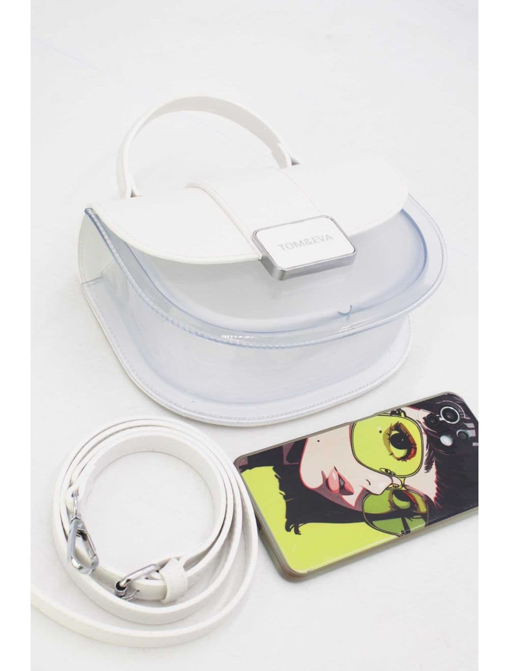 Petit Sac à Main Transparent 24P-6063-Blanc — vue 6