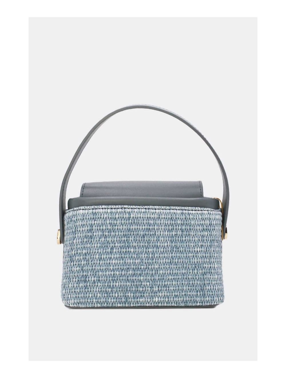 Petit Sac à Main Effet Paille 24P-6067-Blue/Blue — vue 3