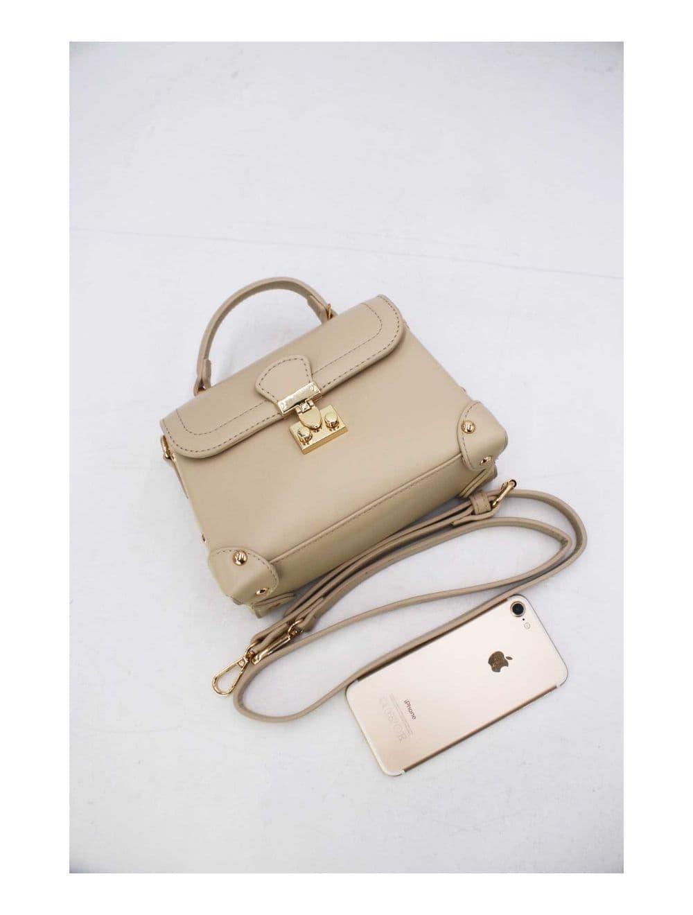 Petit Sac à Main Clouté 24P-6066-Beige — vue 5