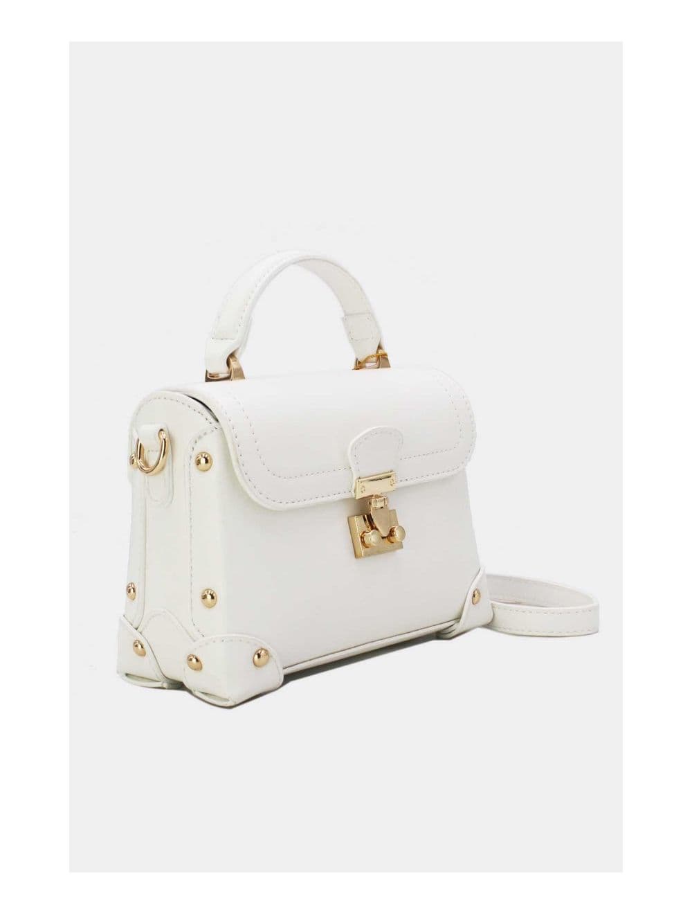 Petit Sac à Main Clouté 24P-6066-Blanc — vue 3