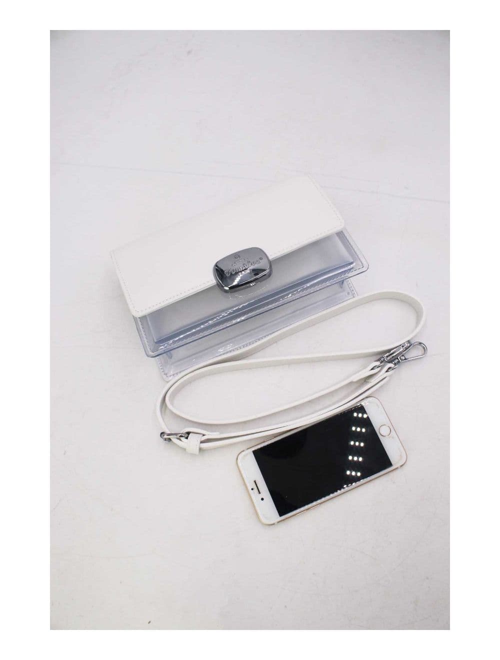 Sac à Bandoulière Transparent 24P-6061-Blanc — vue 5
