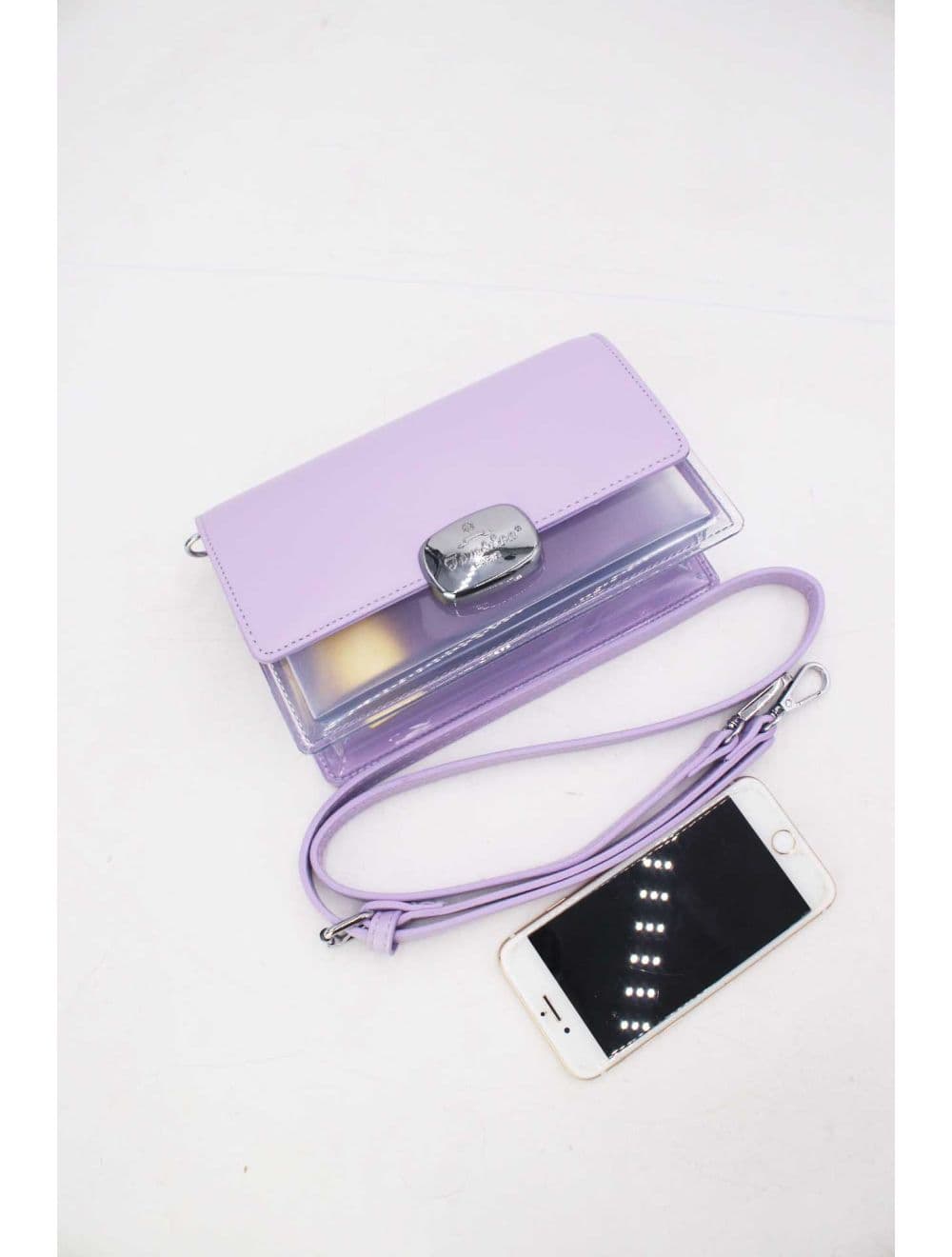 Sac à Bandoulière Transparent 24P-6061-Violet — vue 5