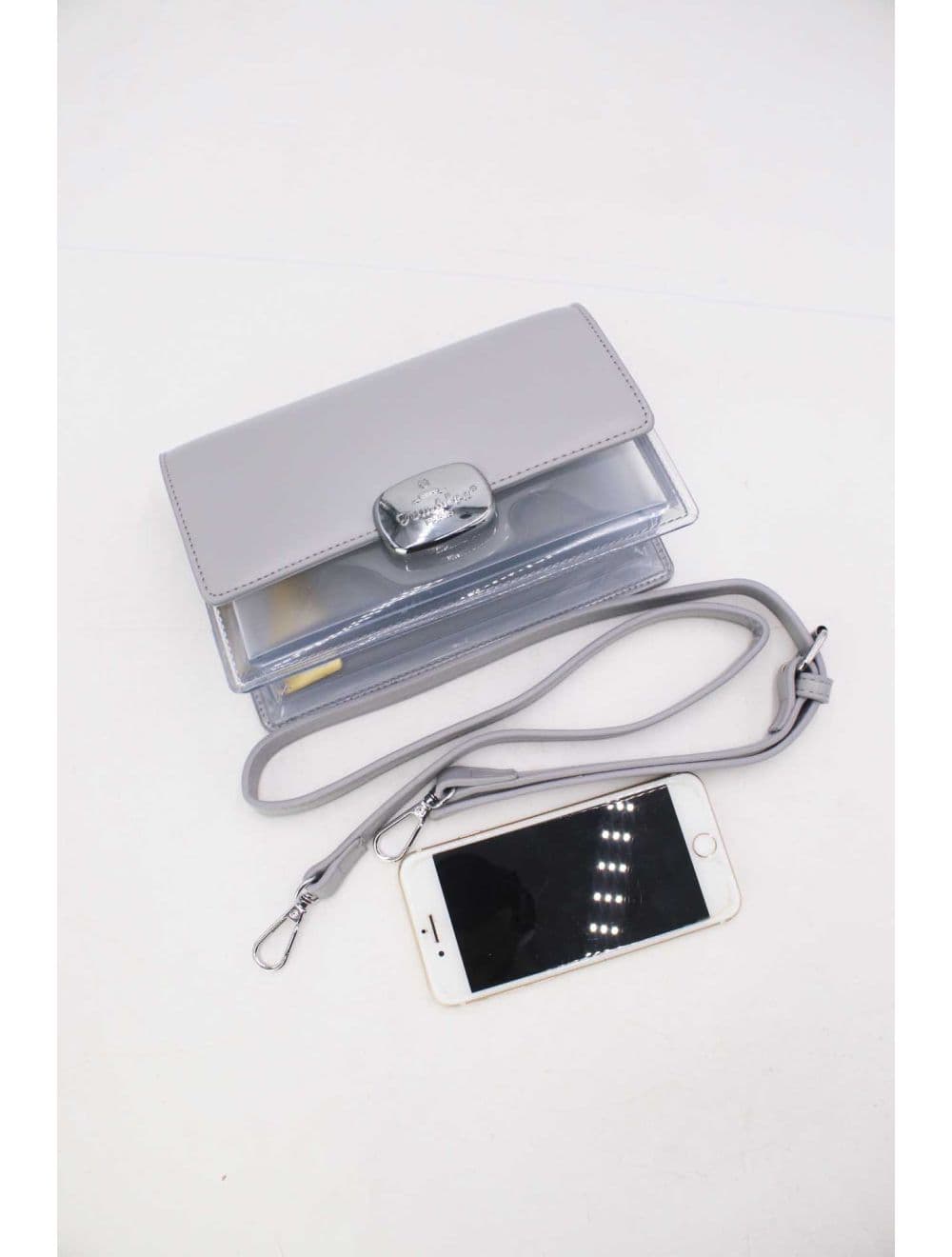 Sac à Bandoulière Transparent 24P-6061-Gris — vue 5