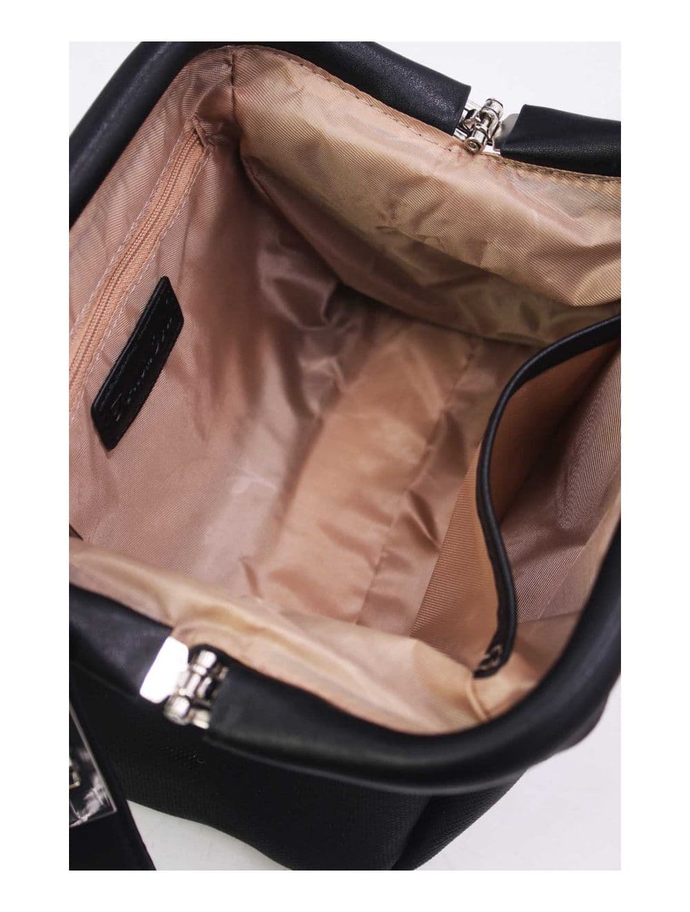 Petit Sac à Main Effet Tissu 24P-6019-Noir