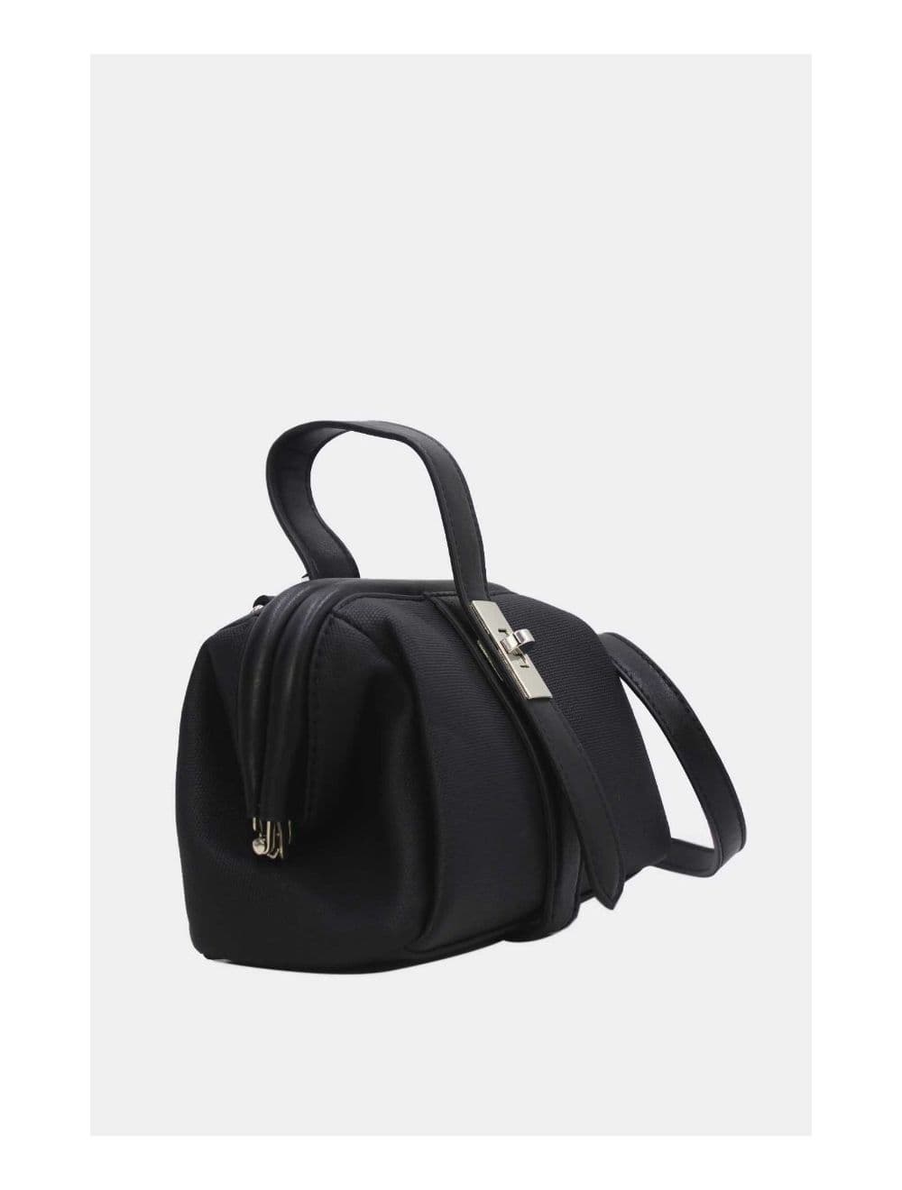 Petit Sac à Main Effet Tissu 24P-6019-Noir — vue 3