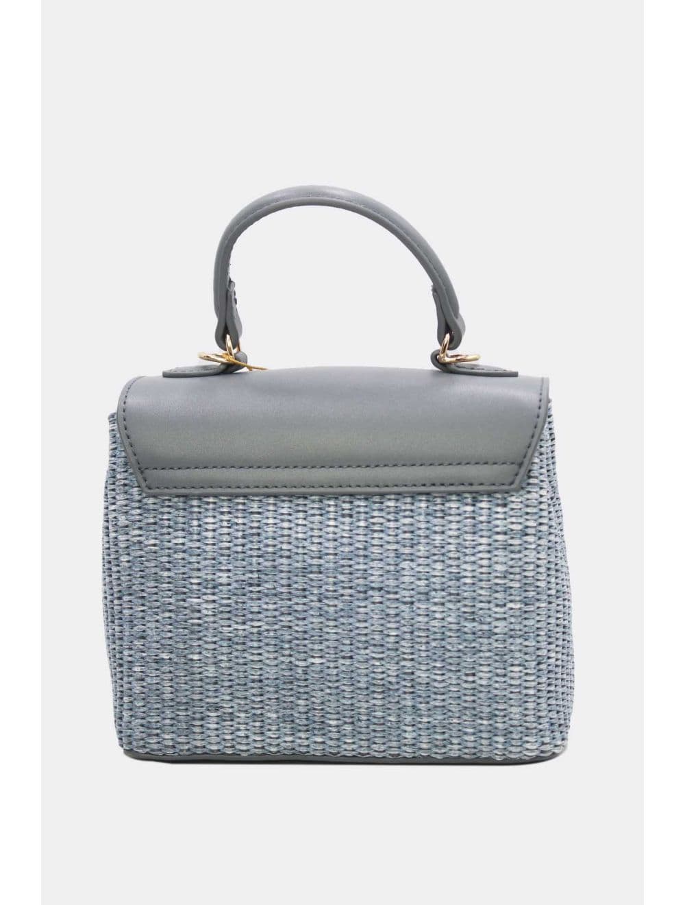 Petit Sac à Main Effet Paille 24P-5926A-Blue/Blue — vue 5