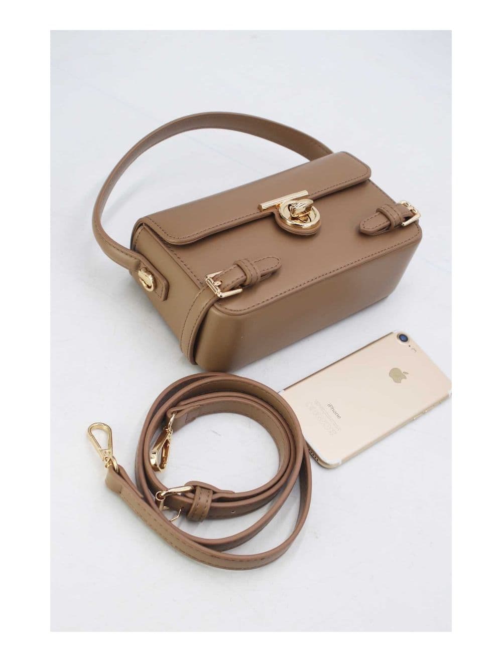 Petit Sac à Main Rigide Urbain Femme 24P-6065-Kaki — vue 3