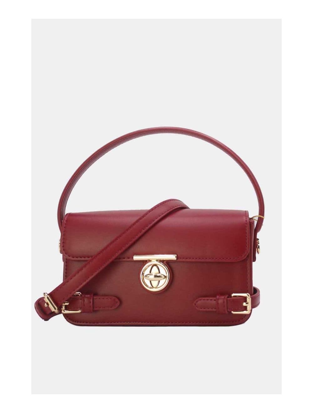 Petit Sac à Main Rigide Urbain Femme 24P-6065-Rouge