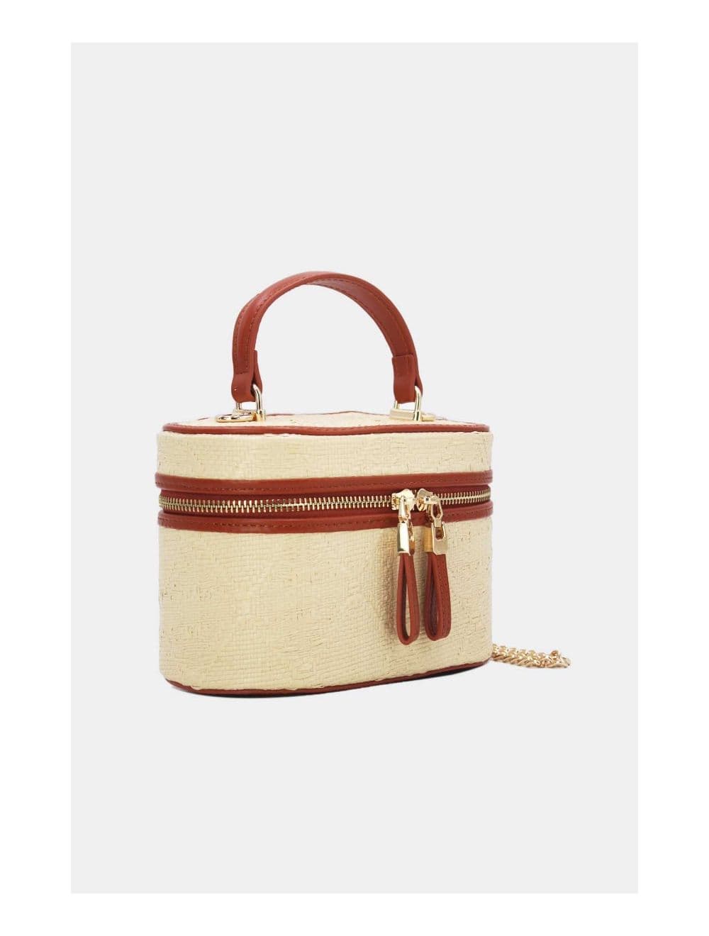 Mini Sac à Main Bi-matière 24P-5936-Camel — vue 3