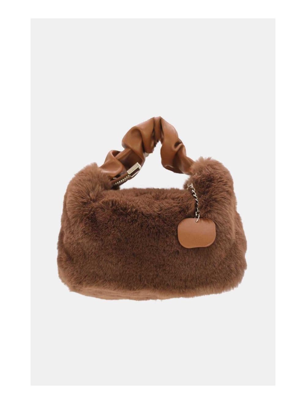 Mini Sac à Main Fausse Fourrure-23P-5689-Brun — vue 3
