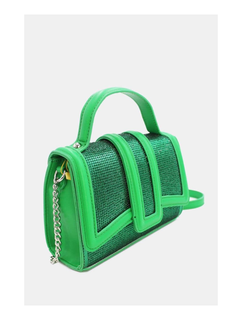 Mini Sac à Main Strassé Style Vintage  22B-5592-Green — vue 3