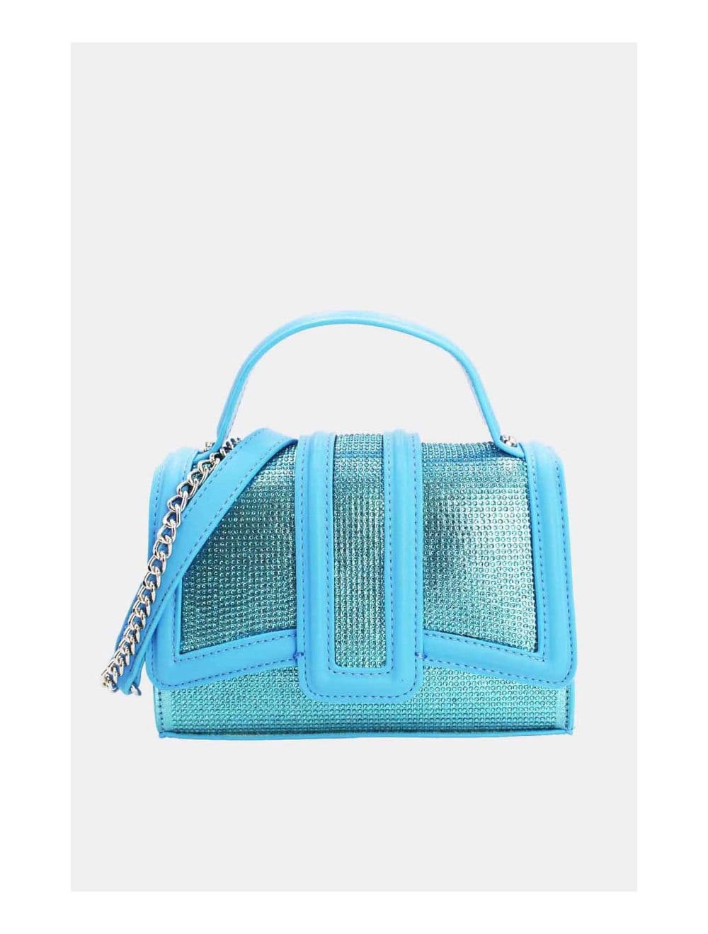 Mini Sac à Main Strassé Style Vintage  22B-5592-Blue