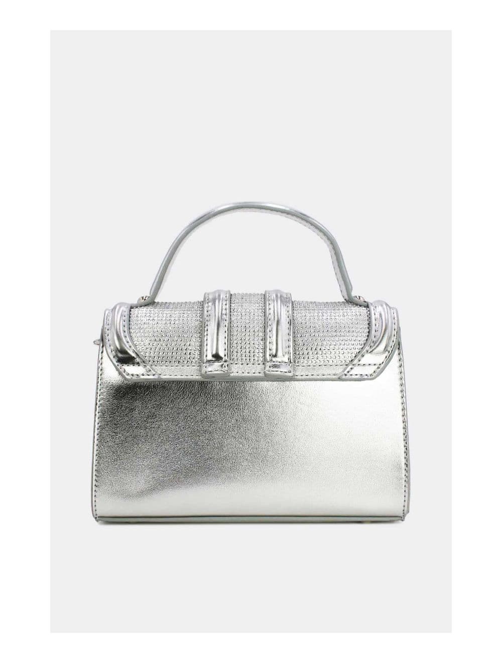 Mini Sac à Main Strassé Style Vintage  22B-5592-Silver — vue 4