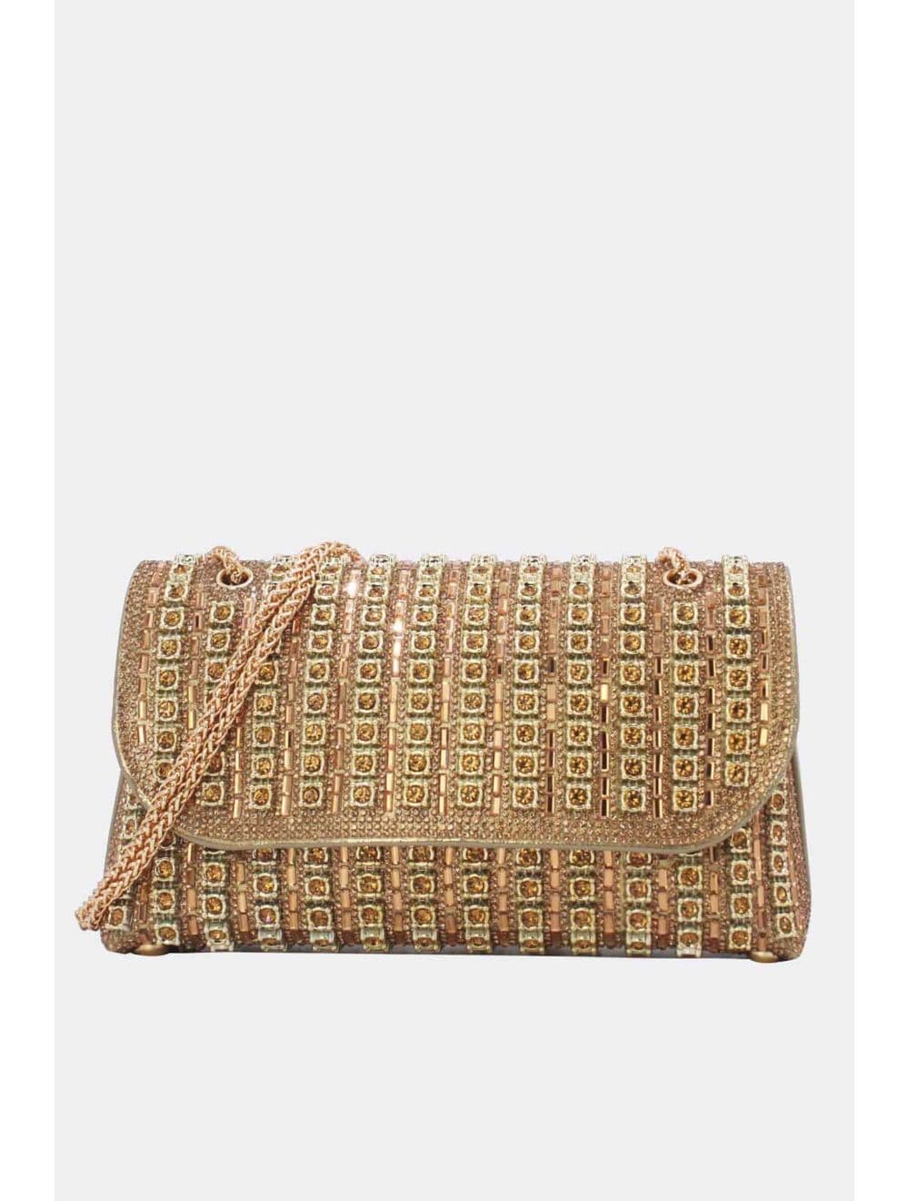 Sac Seau Soirée Avec Strasse 25P-6196-Doré