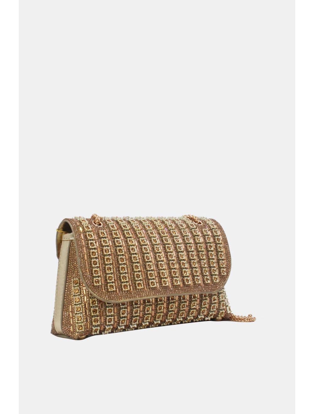 Sac Seau Soirée Avec Strasse 25P-6196-Doré — vue 2