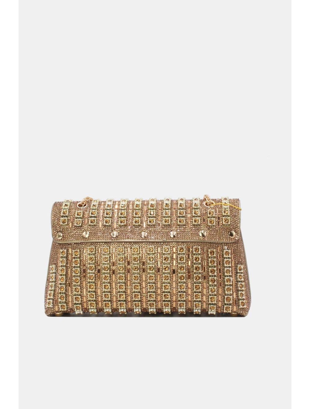 Sac Seau Soirée Avec Strasse 25P-6196-Doré — vue 3