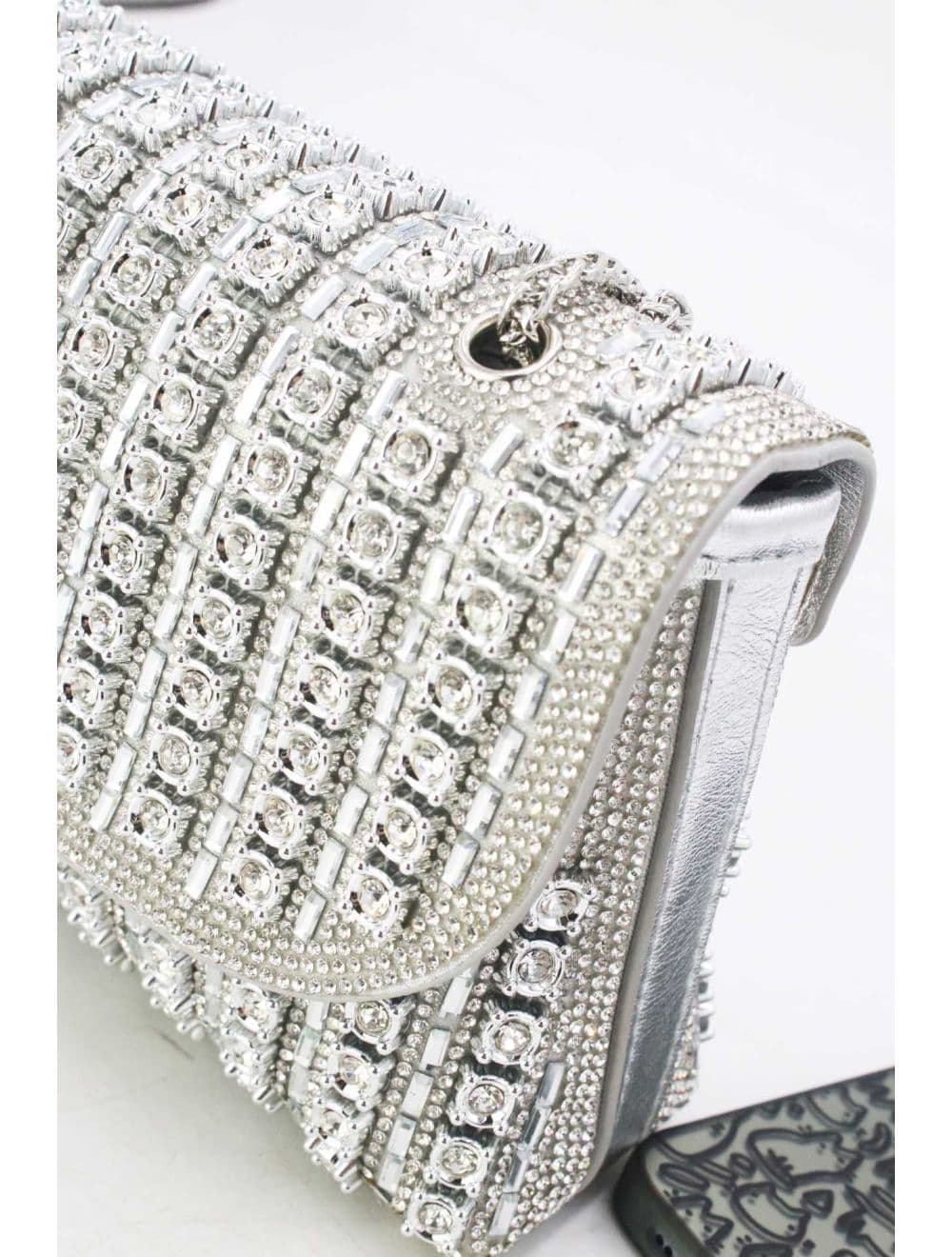 Sac Seau Soirée Avec Strasse 25P-6196-Argenté — vue 5