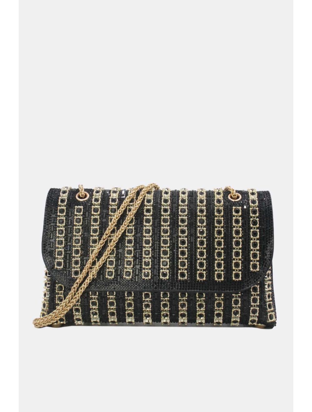 Sac Seau Soirée Avec Strasse 25P-6196-Noir