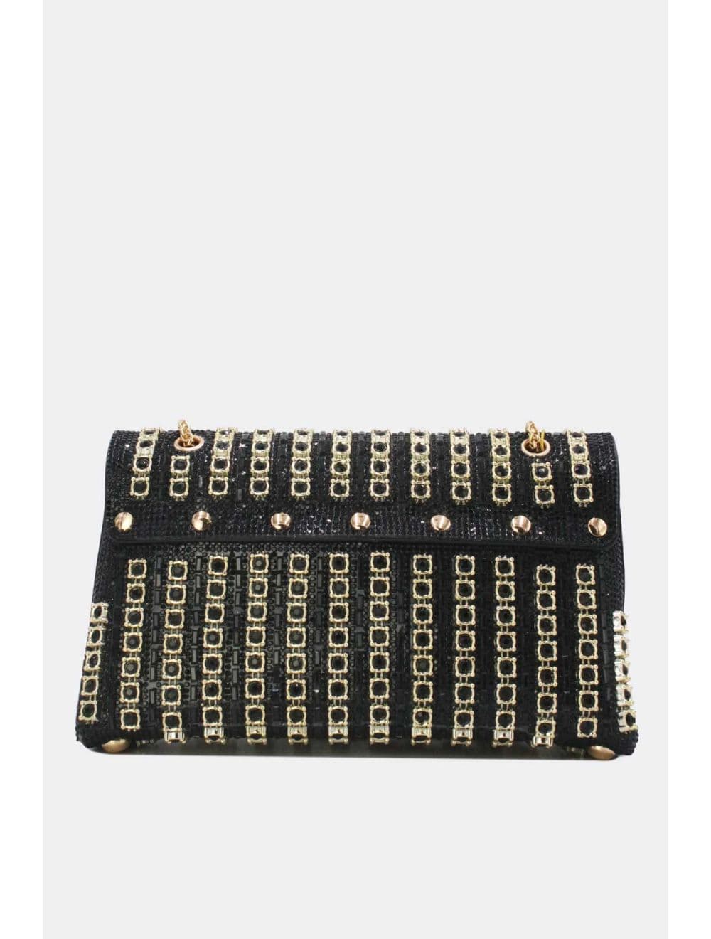Sac Seau Soirée Avec Strasse 25P-6196-Noir — vue 3