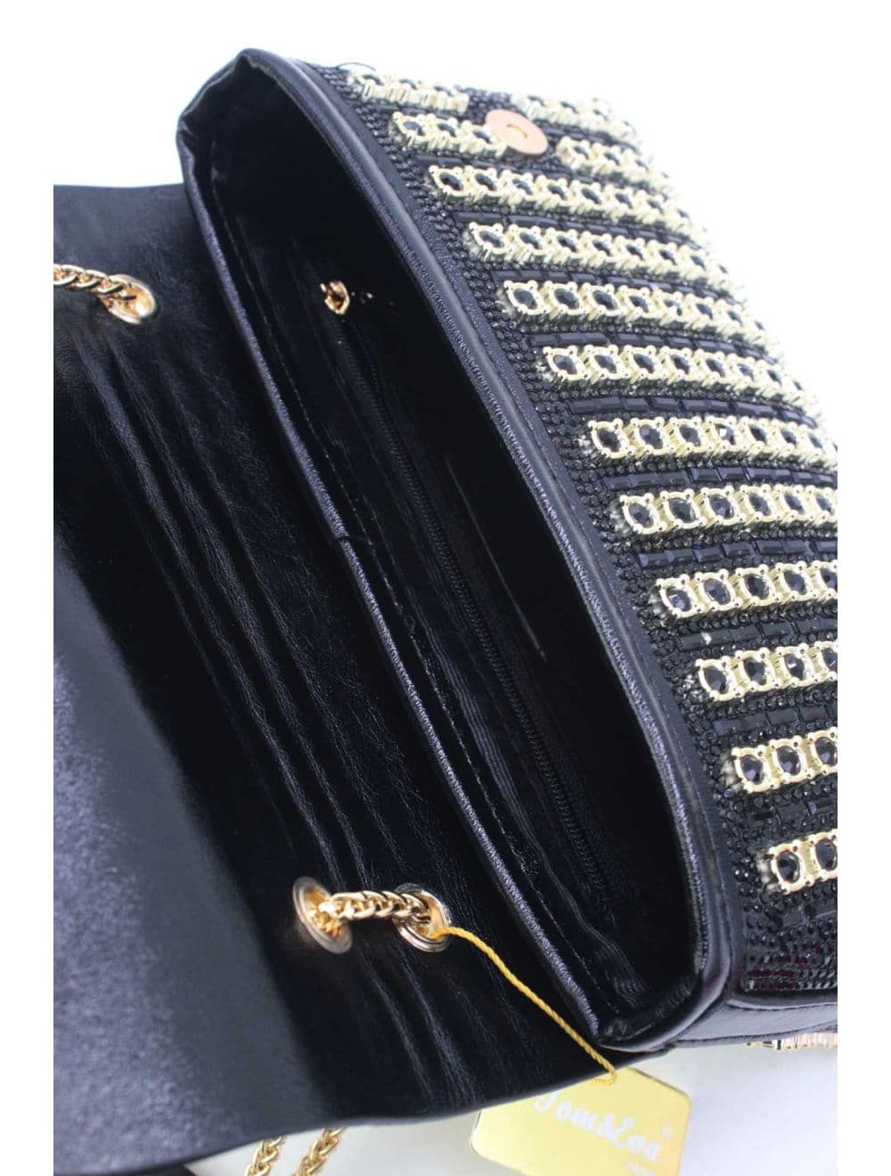 Sac Seau Soirée Avec Strasse 25P-6196-Noir — vue 5