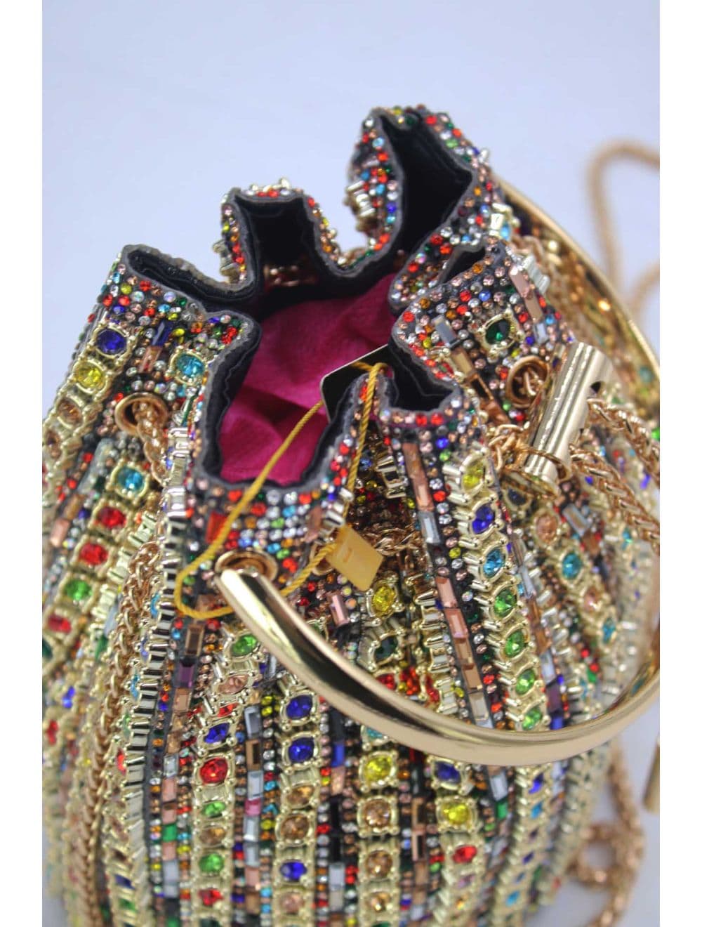 Sac Seau Soirée Avec Strasse RÉASSORT 24P-5954-Multi — vue 4
