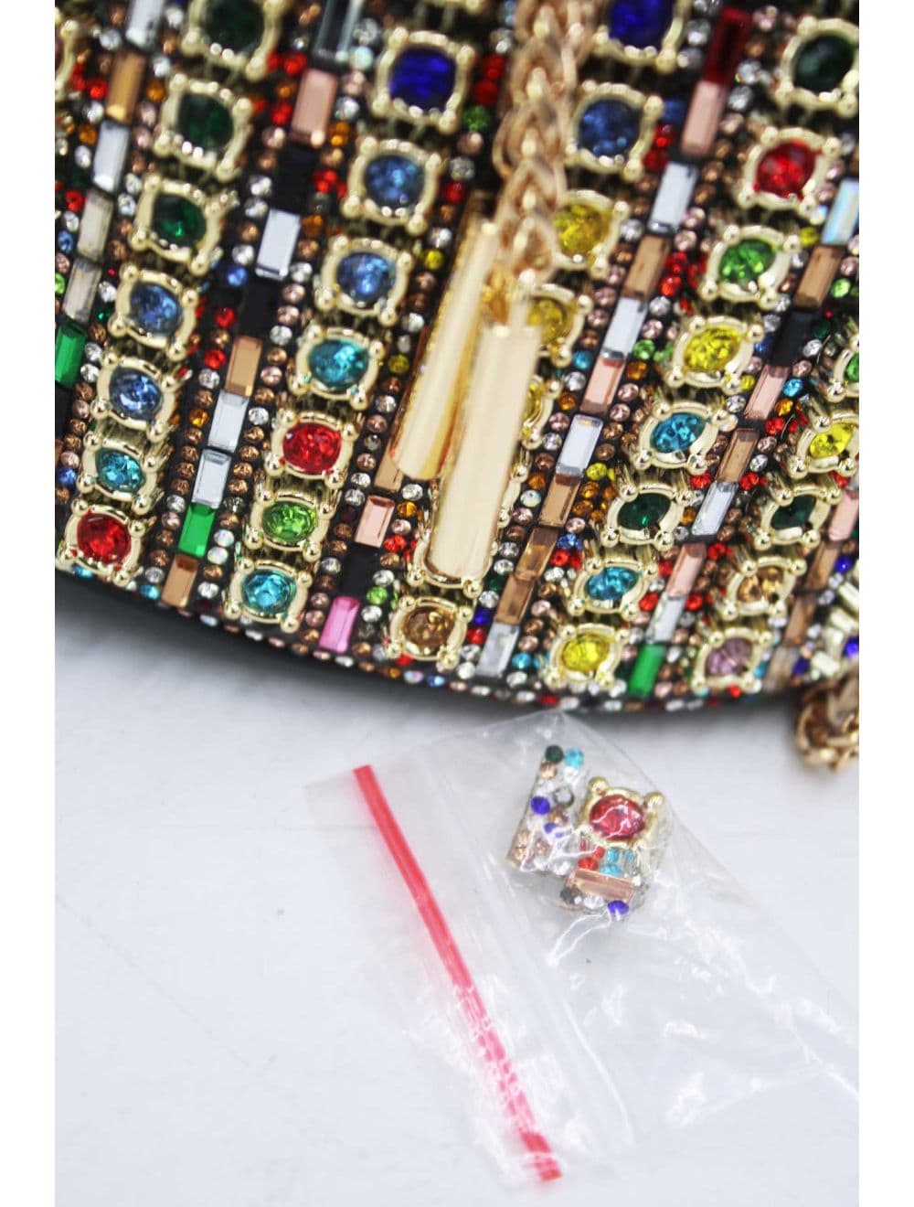 Sac Seau Soirée Avec Strasse RÉASSORT 24P-5954-Multi — vue 6