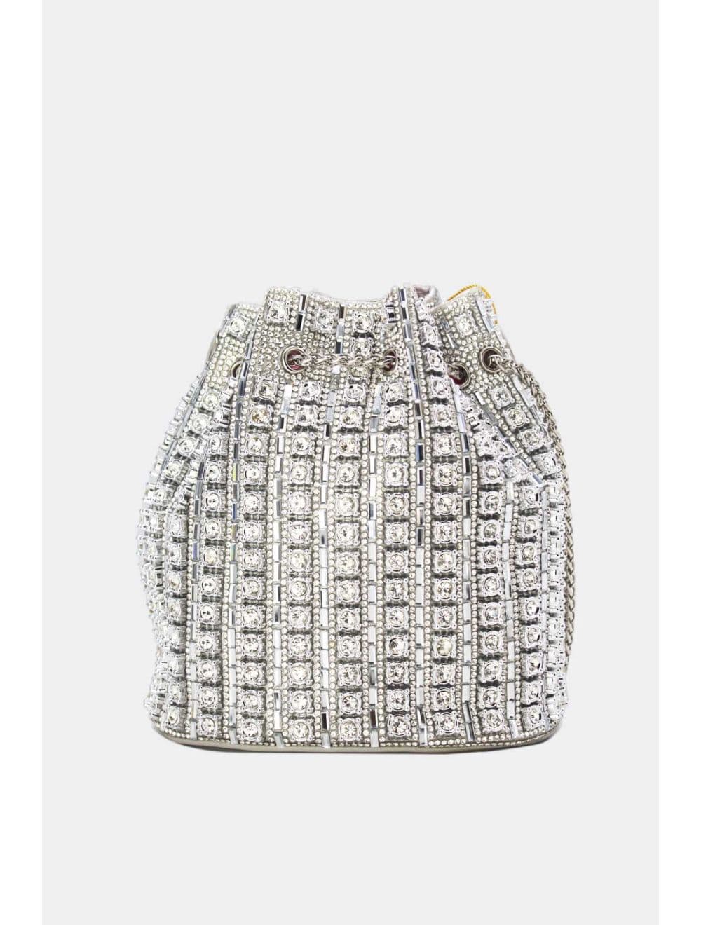 Sac Seau Soirée Avec Strasse RÉASSORT 24P-5954-Argenté — vue 3