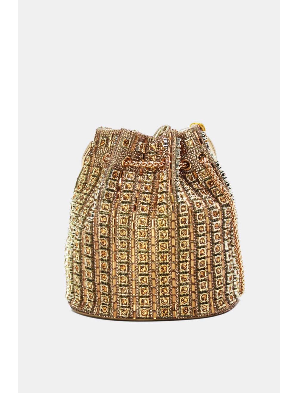 Sac Seau Soirée Avec Strasse RÉASSORT 24P-5954-Dorée — vue 3