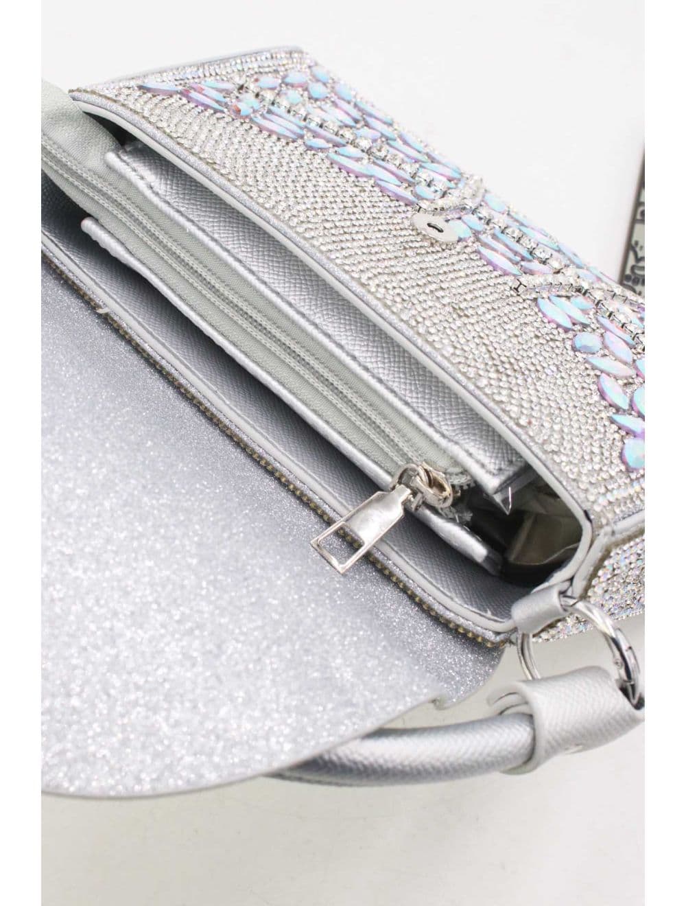 Sac à Main Soirée Strass 25P-6142-AB Argenté — vue 5