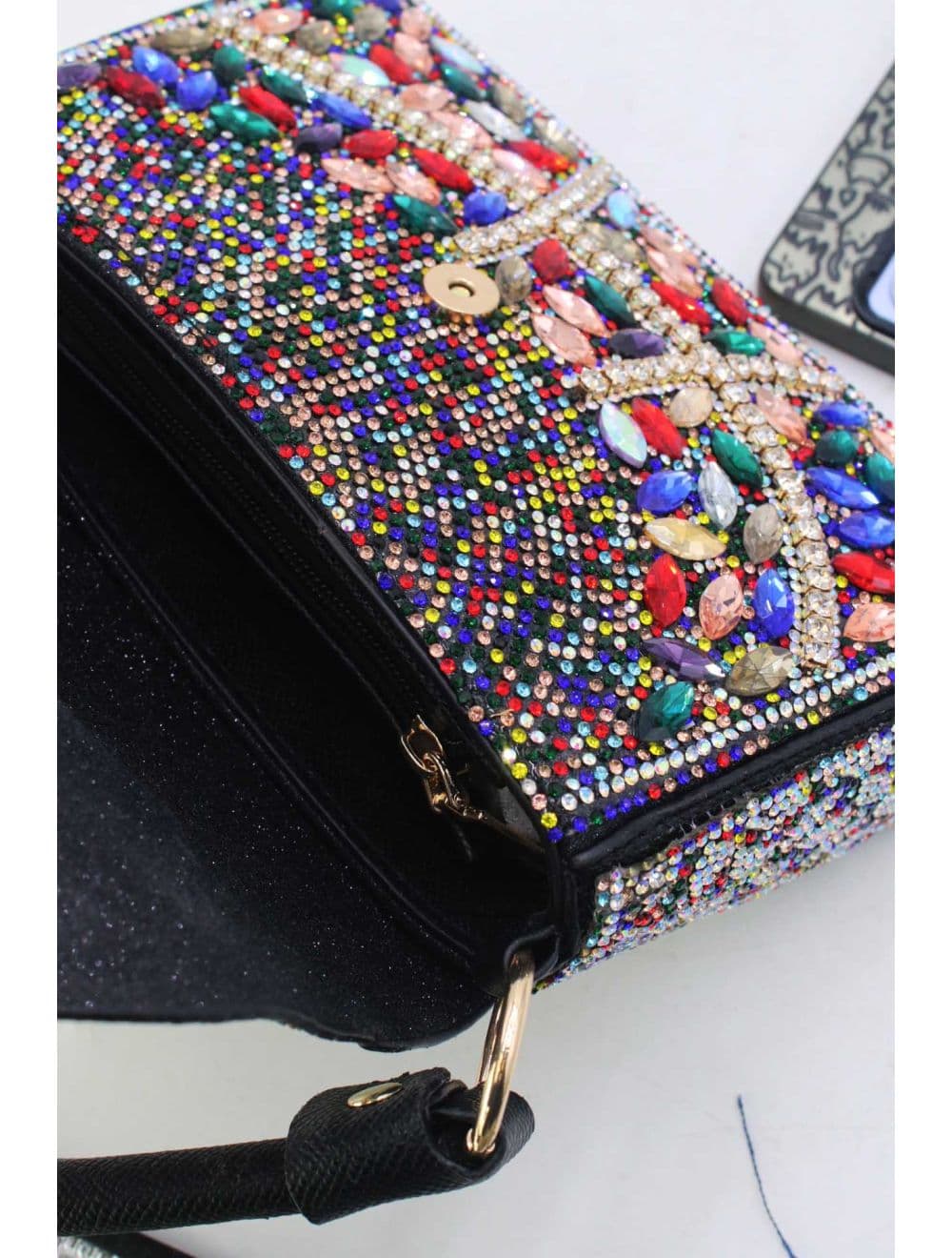 Sac à Main Soirée Strass 25P-6142-Multi — vue 4