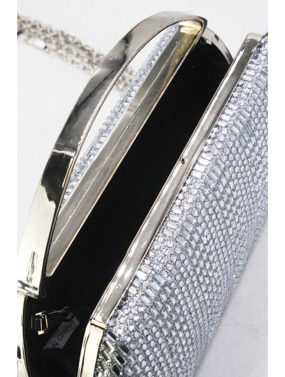 Pochette Soirée Strass 25-Y482-2-Argenté — vue 4