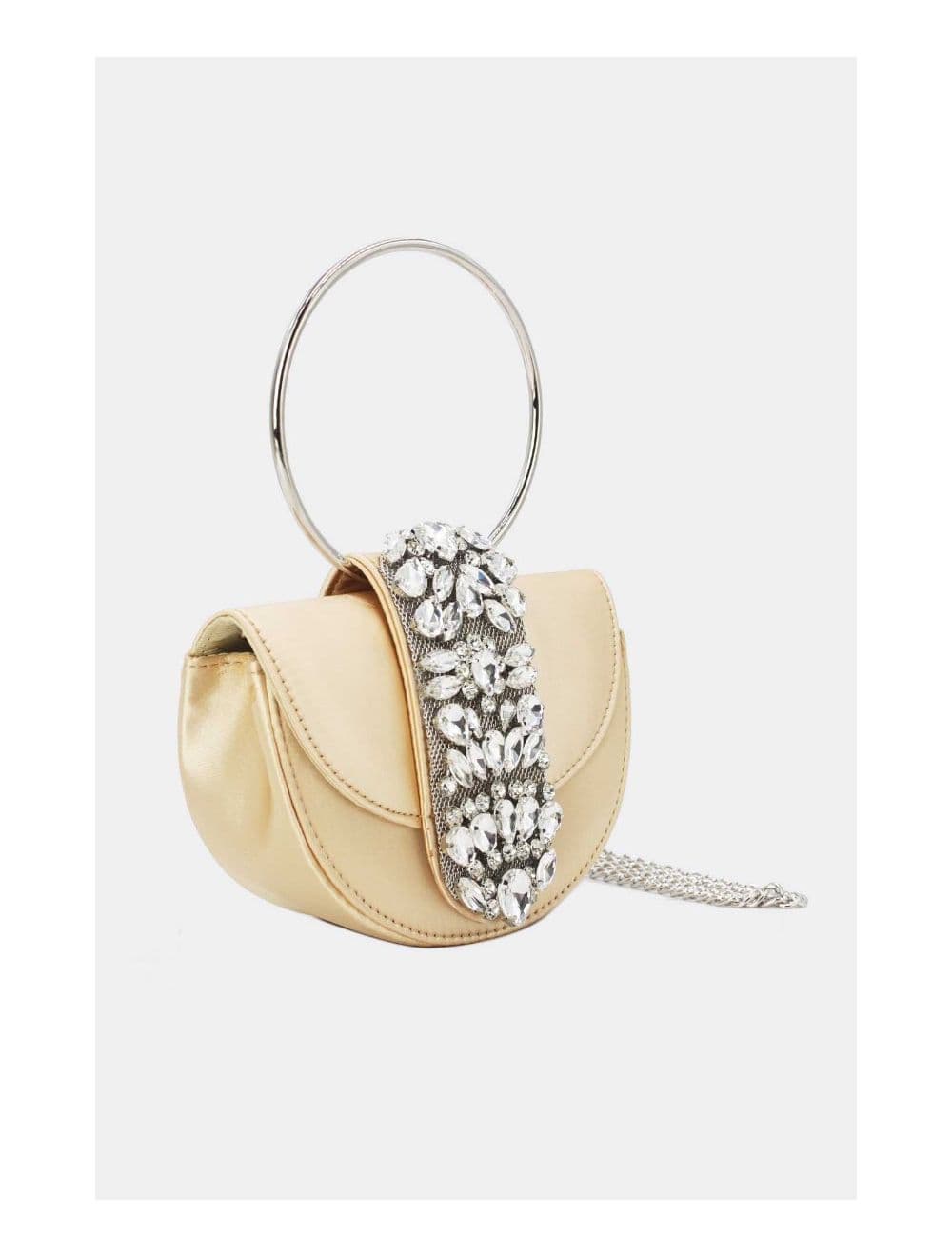 Sac Soirée à Languette Diamants 24P-5929-Doré — vue 3