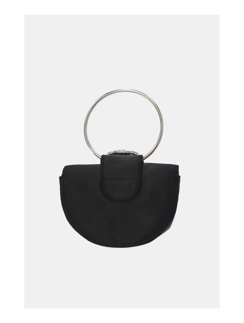 Sac Soirée à Languette Diamants 24P-5929-Noir — vue 3