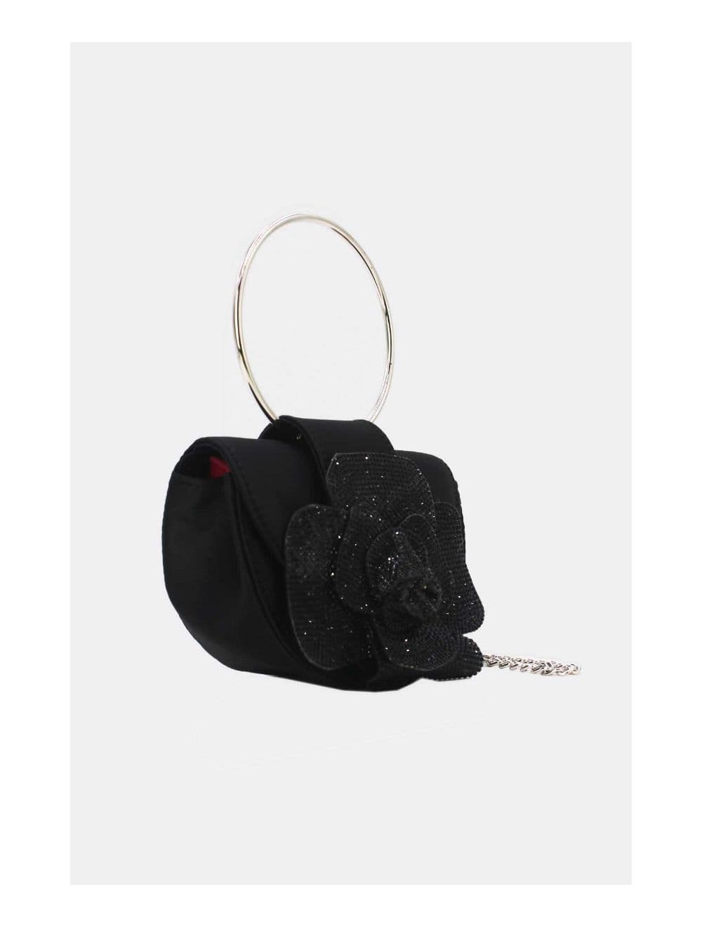 Sac Soirée Strass à Fleur 24P-5930-Noir — vue 3