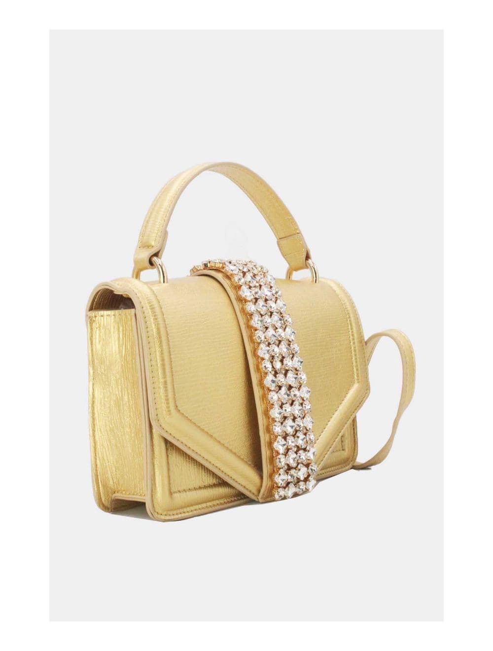 Sac Soirée Et Mariage Orné Diamants 24P-5871-Doré — vue 3