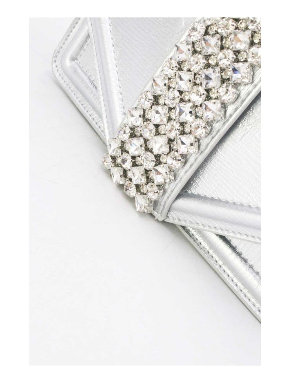 Sac Soirée Et Mariage Orné Diamants 24P-5871-Argenté