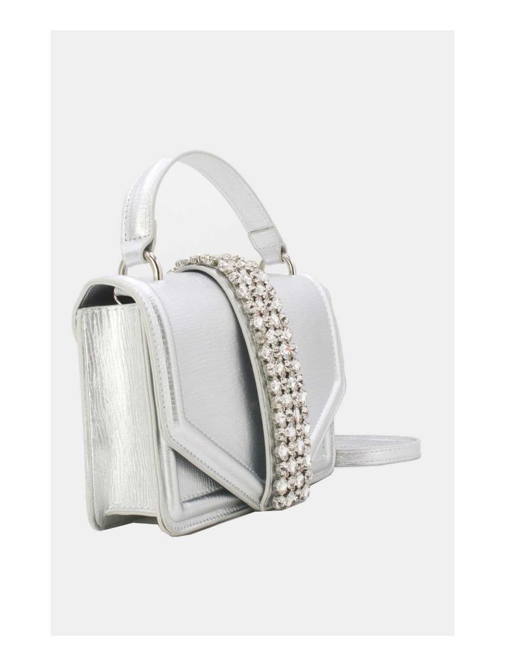 Sac Soirée Et Mariage Orné Diamants 24P-5871-Argenté — vue 3