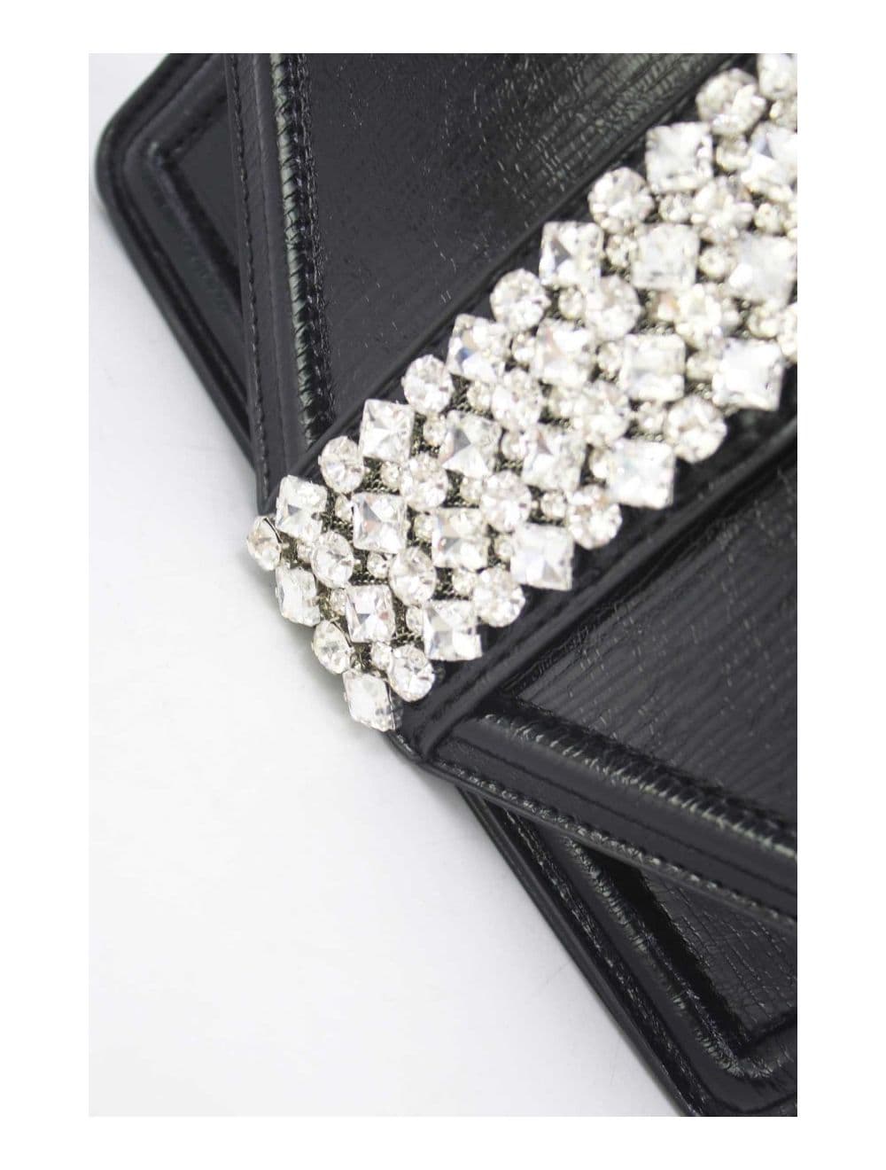 Sac Soirée Et Mariage Orné Diamants 24P-5871-Noir