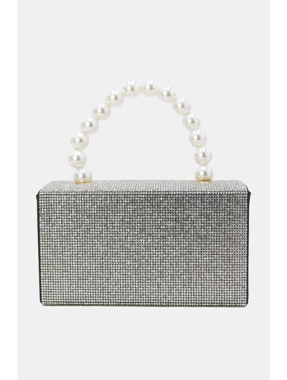 Sac Soirée Ornée De Strass Et Perles 23P-5739-Noir