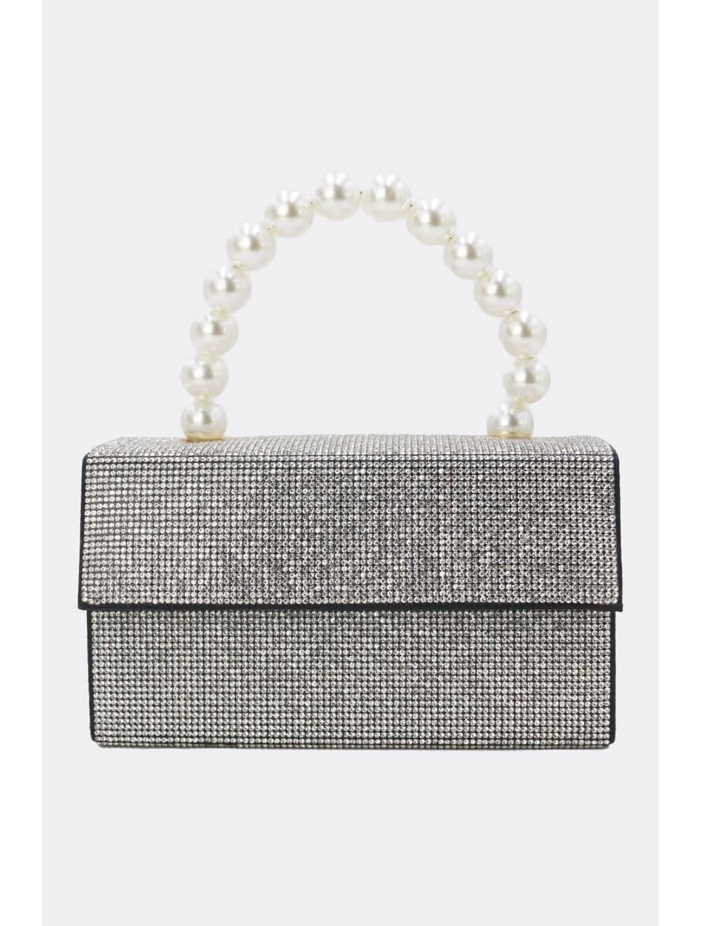 Sac Soirée Ornée De Strass Et Perles 23P-5739-Noir — vue 3