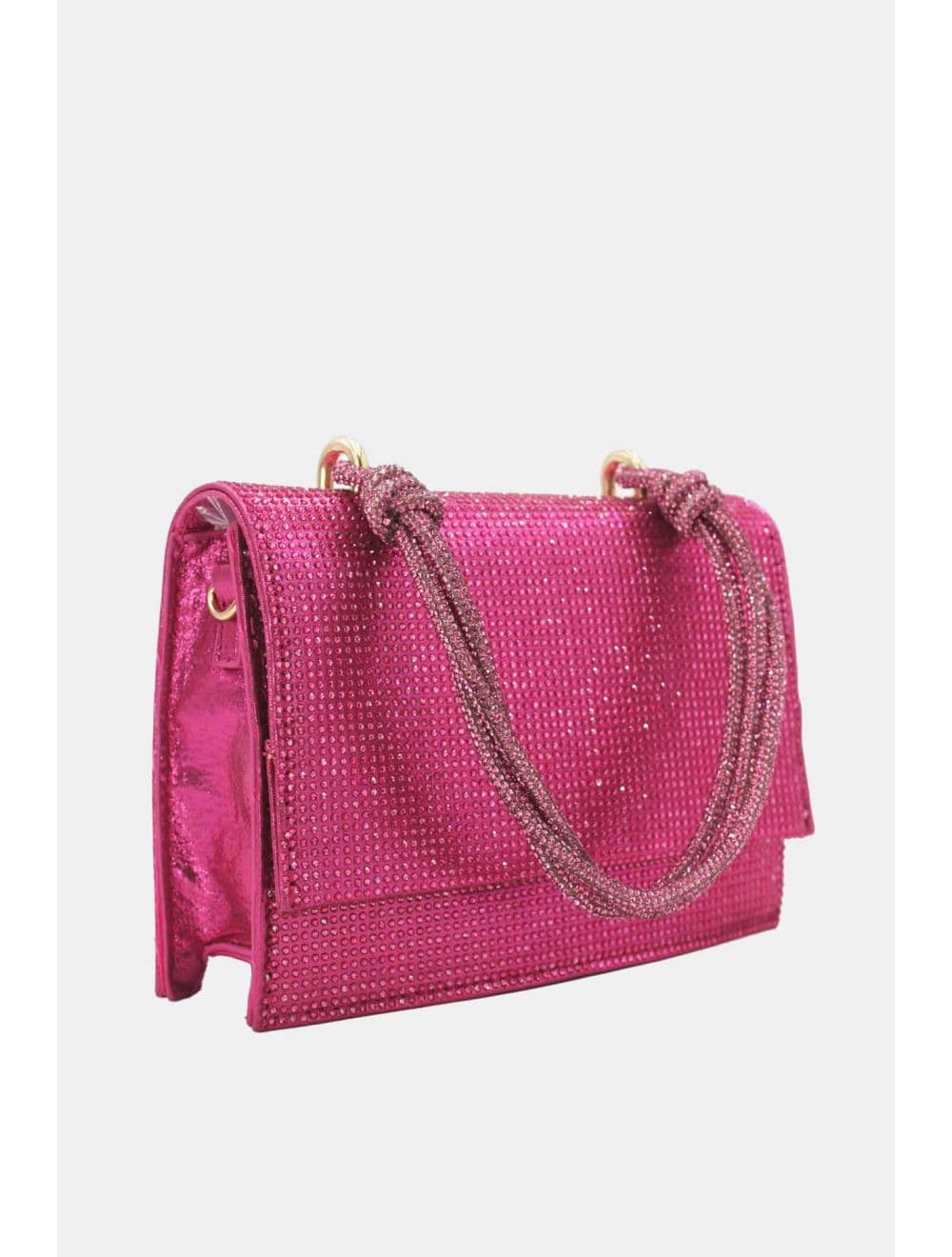 Sac Soirée Strass Minimaliste  23P-5708-Rose — vue 4