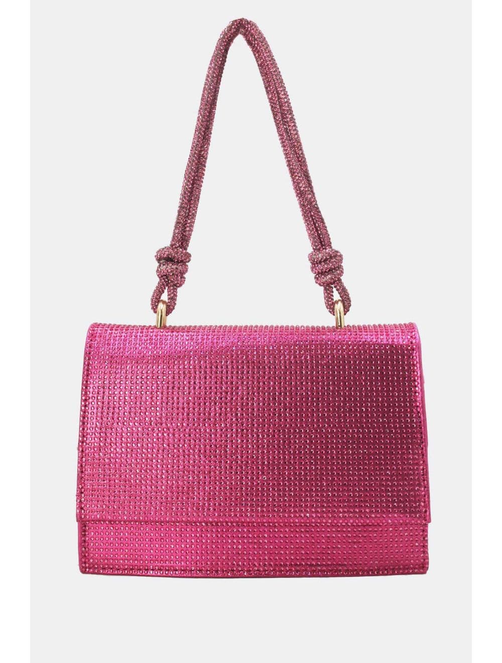 Sac Soirée Strass Minimaliste  23P-5708-Rose — vue 5