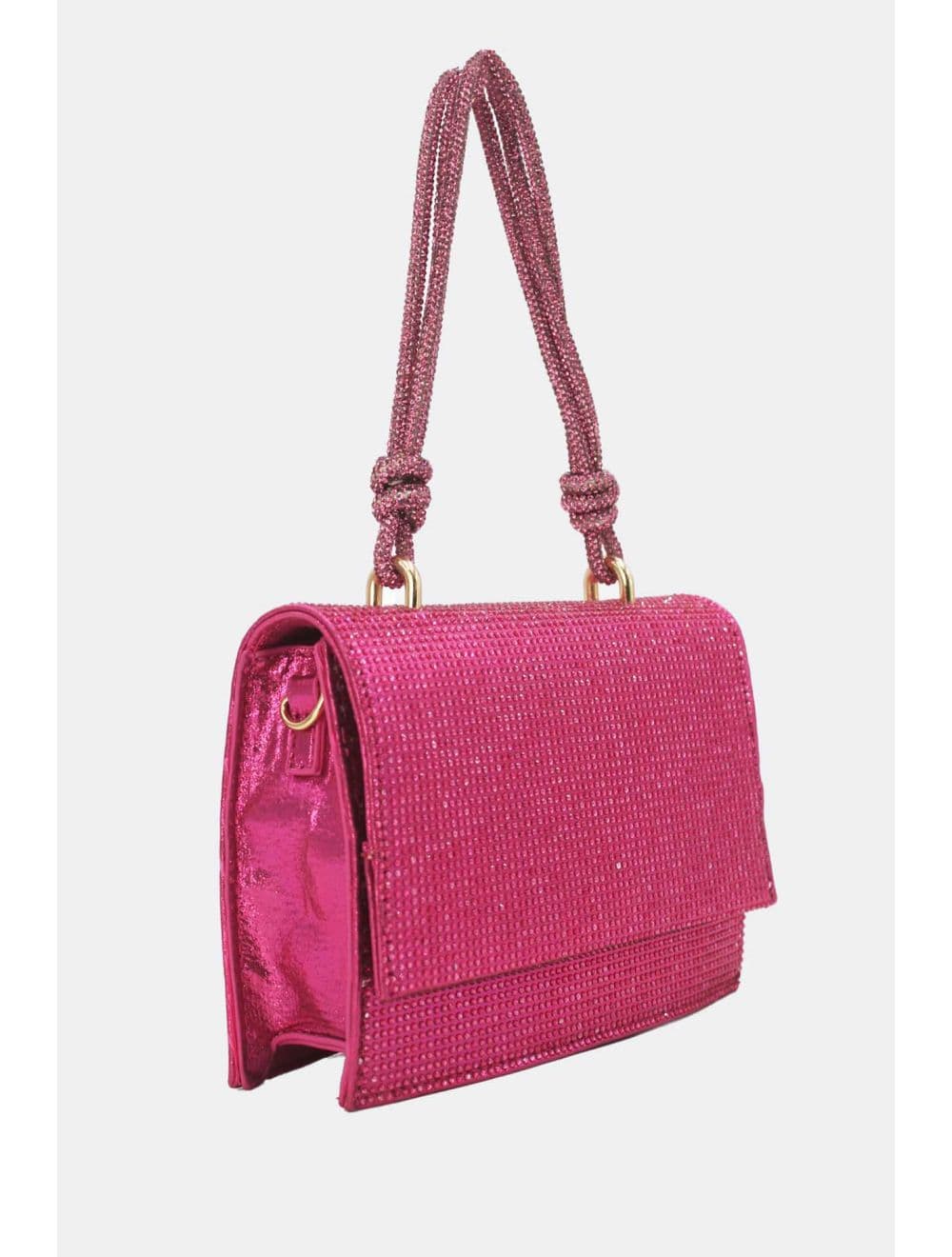 Sac Soirée Strass Minimaliste  23P-5708-Rose — vue 6
