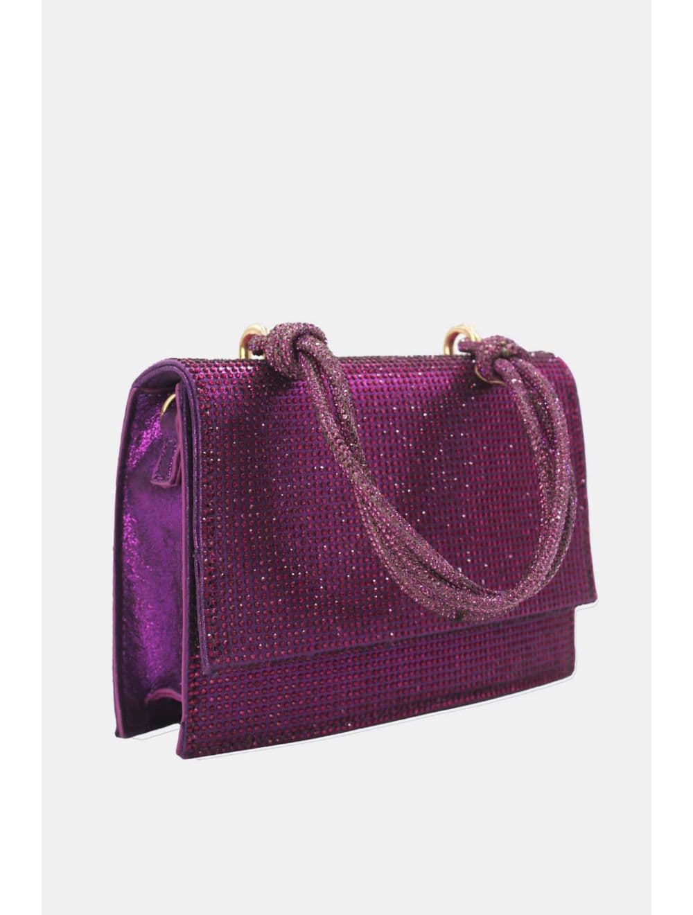 Sac Soirée Strass Minimaliste  23P-5708-Violet — vue 3