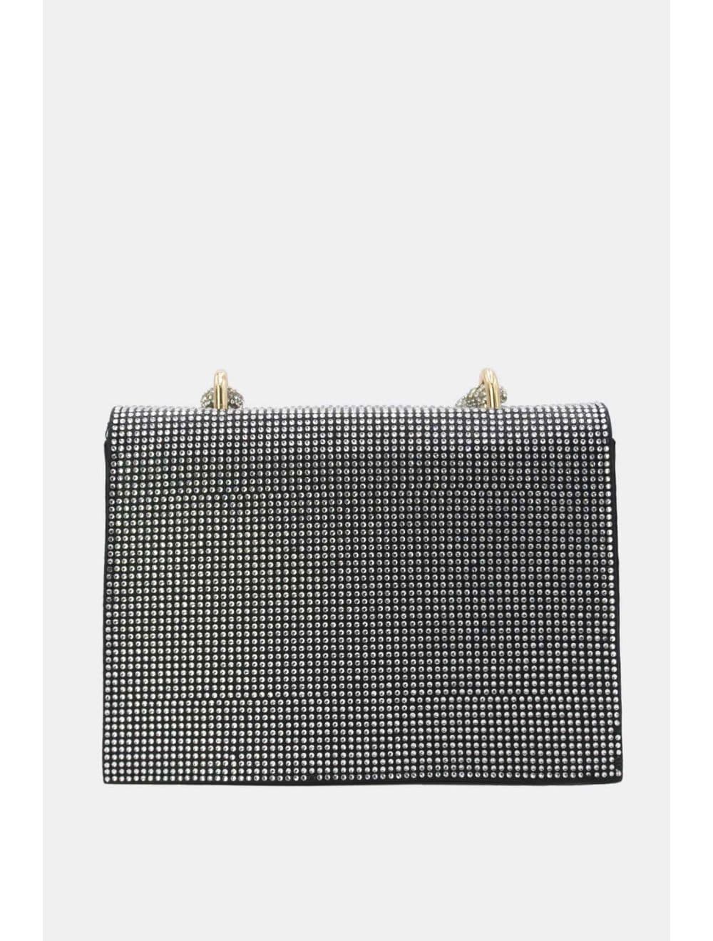 Sac Soirée Strass Minimaliste  23P-5708-Noir — vue 3